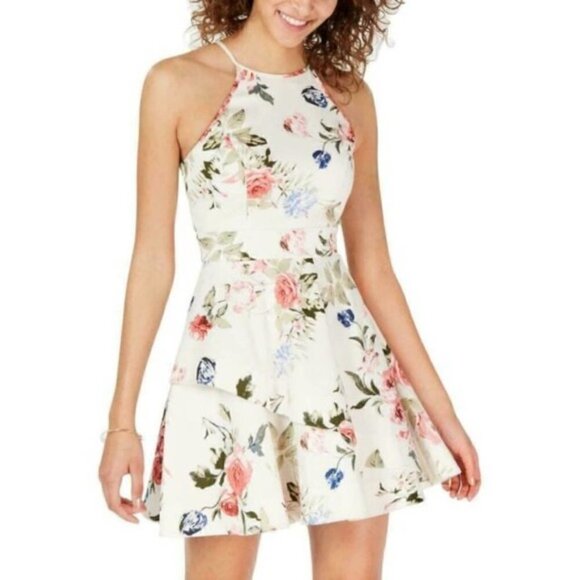 Speechless Cream Floral Dress - Picture 1 of 15